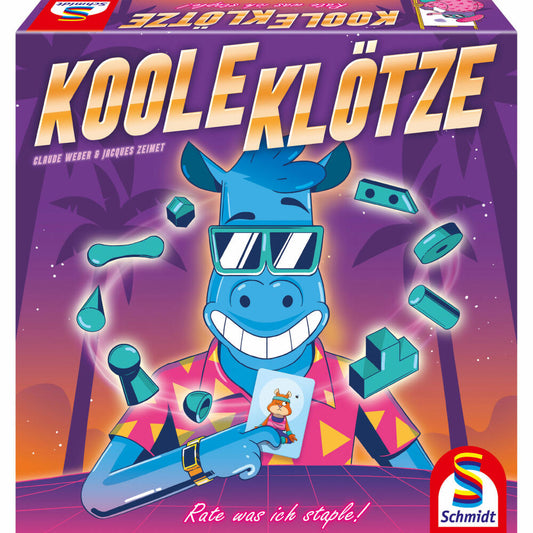 Schmidt Spiele Koole Klötze, Familienspiel, Ratespiel, Gesellschaftsspiel, ab 8 Jahre, 49414