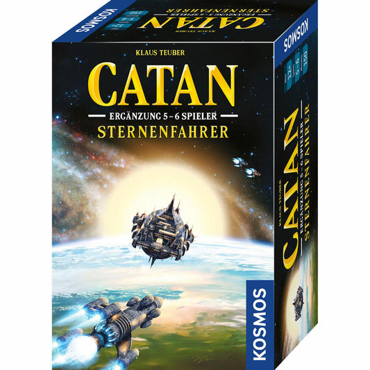 KOSMOS Catan Sternenfahrer Ergänzung für 5 bis 6 Spieler, Erweiterung, Brettspiel, Spiel, ab 12 Jahren, 680466