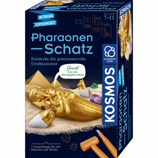 KOSMOS Mitbring-Experimente Pharaonen-Schatz, Experimentierkasten, Experimente, Ausgrabung, Ausgrabungsblock, 658199