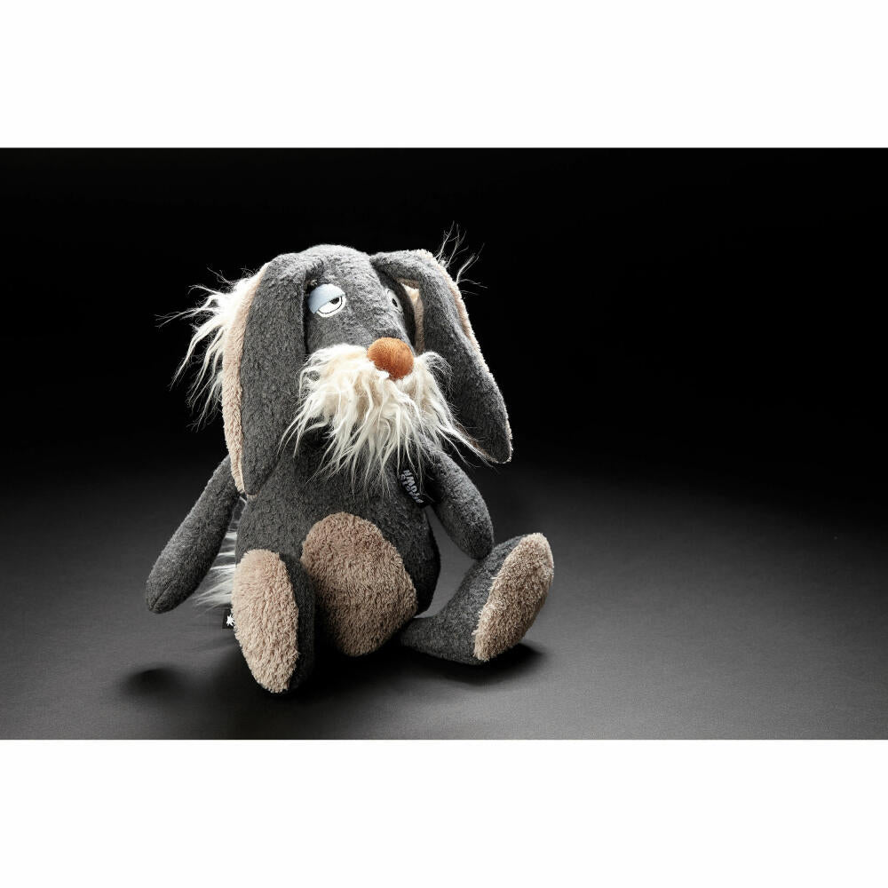 sigikid Beasts Hase I Waas Nix, Kuscheltier, Plüschtier, Schmusetier, Kuschel Tier, Plüsch, Baumwolle / Polyester, H 35 cm, 38415