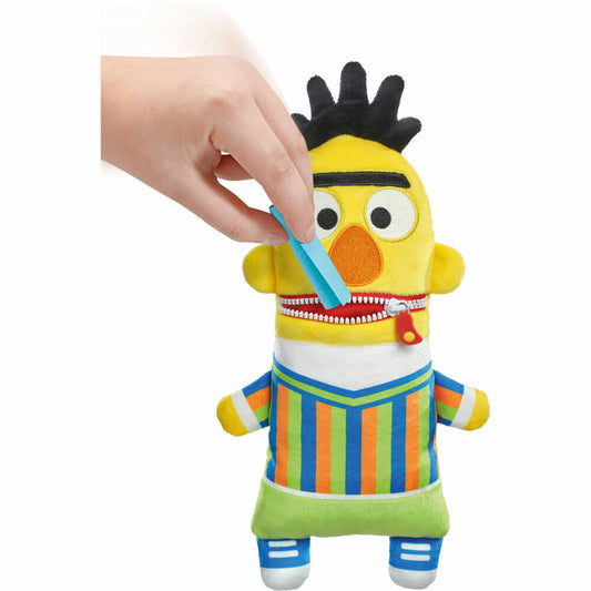Schmidt Spiele Sorgenfresser Sesamstraße Bert, Plüschtier, Kuscheltier, Sorgen Fresser, 34 cm, 42547