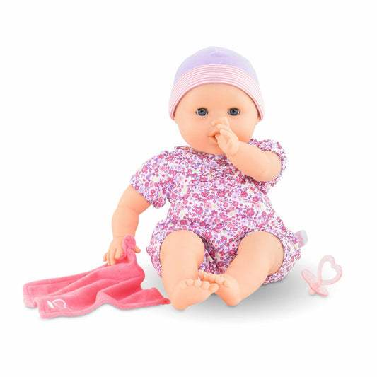 Corolle MGP Emilie lutscht Daumen, Weichkörperpuppe mit Schlafaugen, Babypuppe, Puppe, Vanilleduft, 36 cm, 9000130300