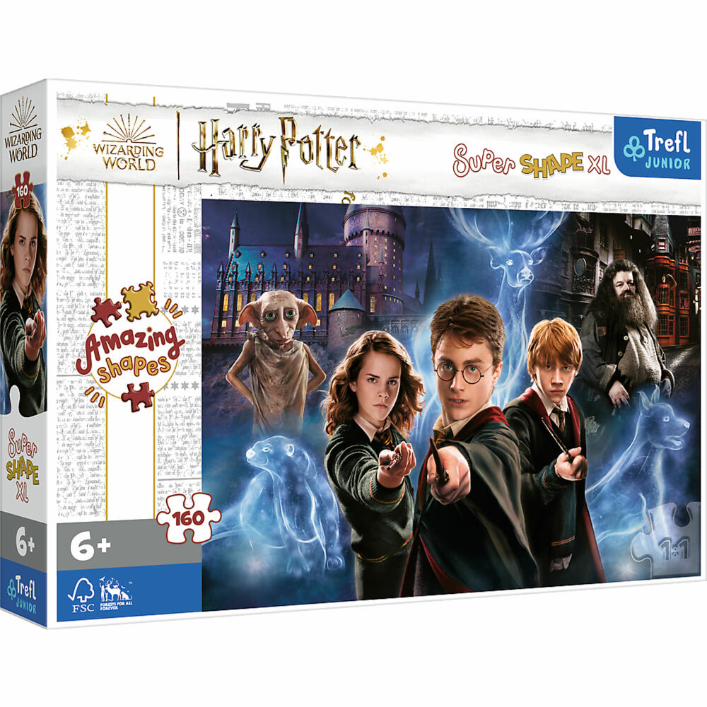 Trefl Junior Super Shape XL Puzzle Harry Potter, 160 Teile, 60 x 40 cm, 50034