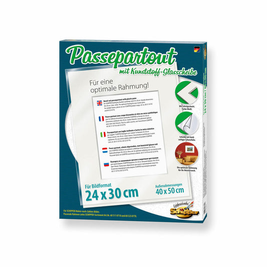 Schipper Passepartout, frame, picture frame, painting by numbers, with plastic glass pane, 24 x 30 cm, 605320835