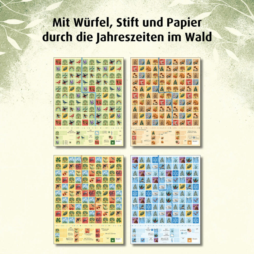 KOSMOS Blätterrauschen, Familienspiel, Würfelspiel, Gesellschaftsspiel, Würfel Spiel, ab 8 Jahren, 680435