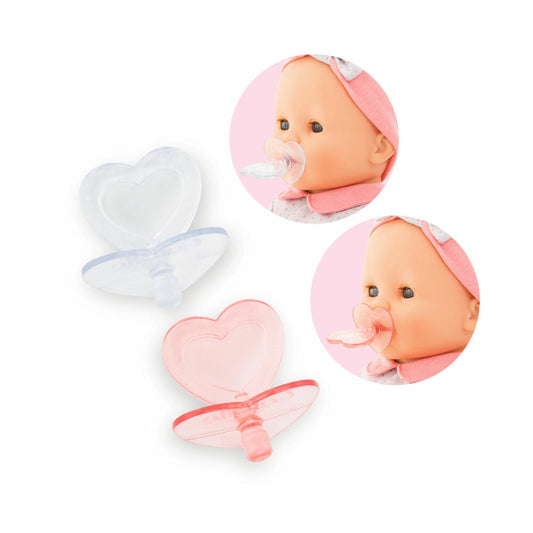 Corolle MGP Schnuller, 2er Set, Puppenschnuller, Puppenzubehör, Puppen Zubehör, für alle 36 - 42 cm Corolle Babypuppen, 9000140370