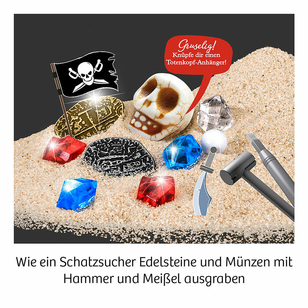 KOSMOS Piraten-Schatz, Ausgrabungs-Set, Experimentierkasten, Experimentier Kasten, ab 7 Jahren, 657888