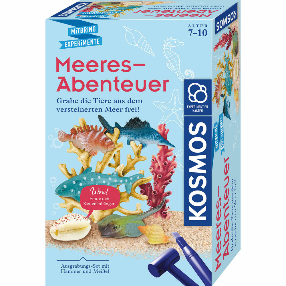 KOSMOS Mitbring-Experimente Meeres-Abenteuer, Ausgrabung, Experimentierkasten, ab 7 Jahren, 658038