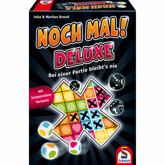 Schmidt Spiele Noch mal! DeLuxe, Würfelspiel, Familienspiel, Gesellschaftsspiel, ab 8 Jahre, 49422