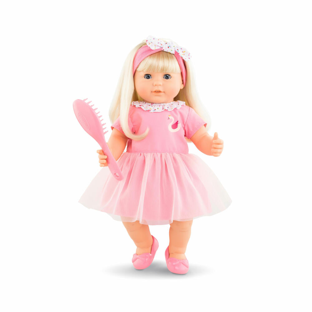 Corolle MGP Adele Blond, soft body doll with long hair, baby doll, doll, vanilla scent, 36 cm, 9000130210