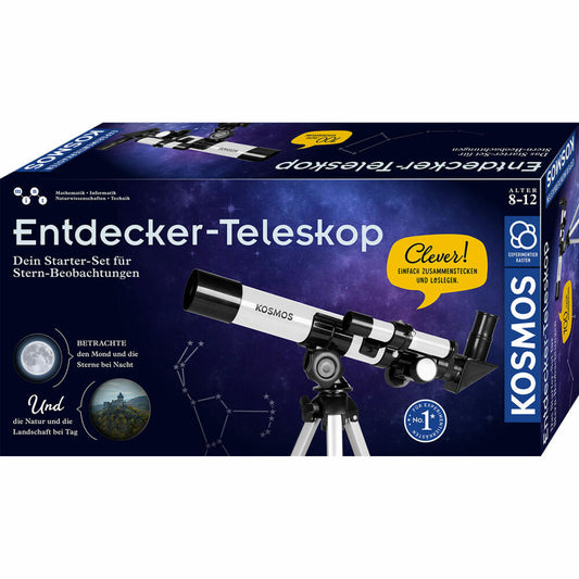 KOSMOS Explorer Telescope, for beginners, 100x magnification, children, stargazing, 676889