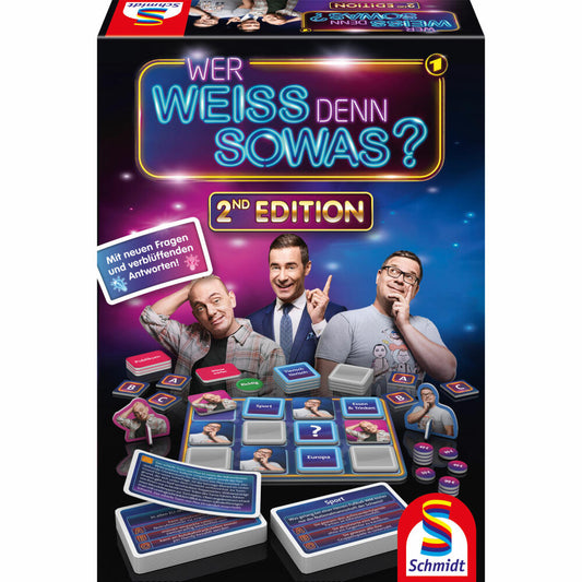 Schmidt Spiele Wer weiss denn sowas? 2nd Edition, Familienspiel, Wissensspiel, ab 8 Jahren, 49428