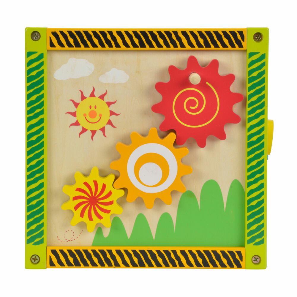 Eichhorn Color Kleines Spielcenter, Motorikschleife, Steckbausteine, Spielzeug, Holz, 100002235