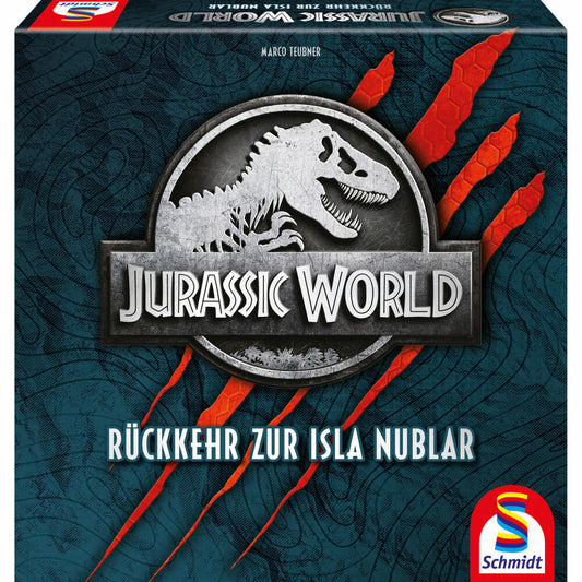 Schmidt Spiele Jurassic World Return to Isla Nubar, Board Game, Family Game, Parlor Game, 49389