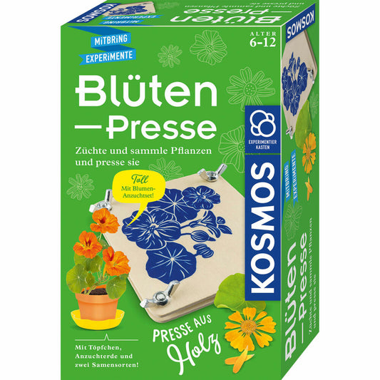 KOSMOS Mitbring-Experimente Blütenpresse, Experimentierkasten, Experimente, Blüten Pressen, Blumen, 658175