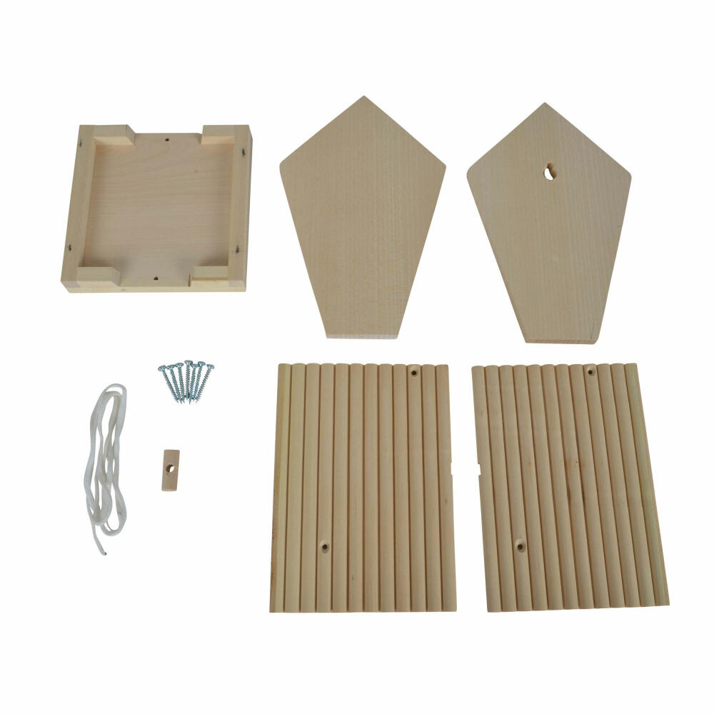 Eichhorn Outdoor Bird Feeder for Painting, Feeder, Feeding Crib, for Bird Food, Wood, 6 Colors, 100004582