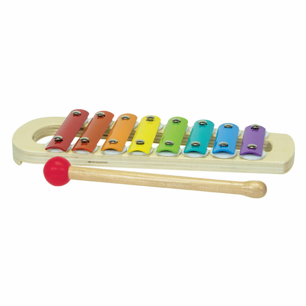 Eichhorn Color Xylophon Klopfbank, Klopfspiel, Hammerspiel, Motorik, Musik, Spielzeug, Holz, 100002233