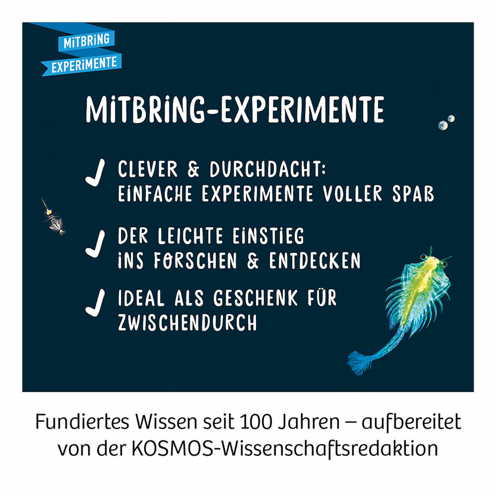 KOSMOS Urzeit-Krebse, Experimentierkasten, Experimentier Kasten, Urzeitkrebse selbst züchten, ab 8 Jahren, 657871