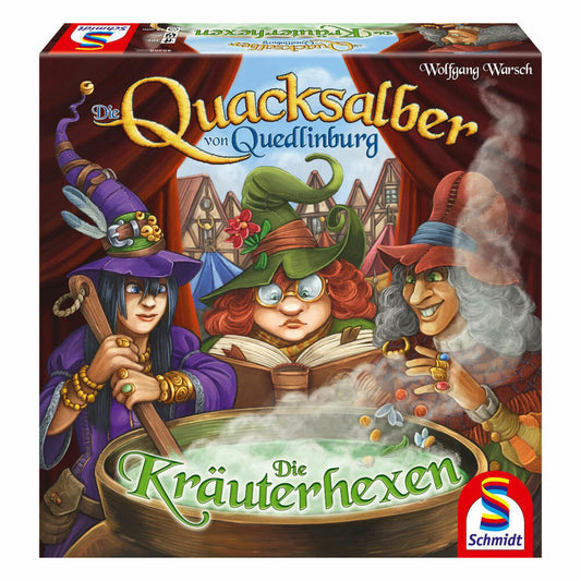 Schmidt Spiele The Quacksalber of Quedlinburg - The Herbal Witches, 1st Expansion, Expansion Pack, Board Game, Parlor Game, Game, 49358