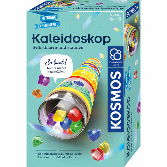 KOSMOS Mitbring-Experimente Kaleidoskop, Experimentierkasten, Experimentier Kasten, Experimente mit Spiegeln und Licht, ab 6 Jahren, 657987