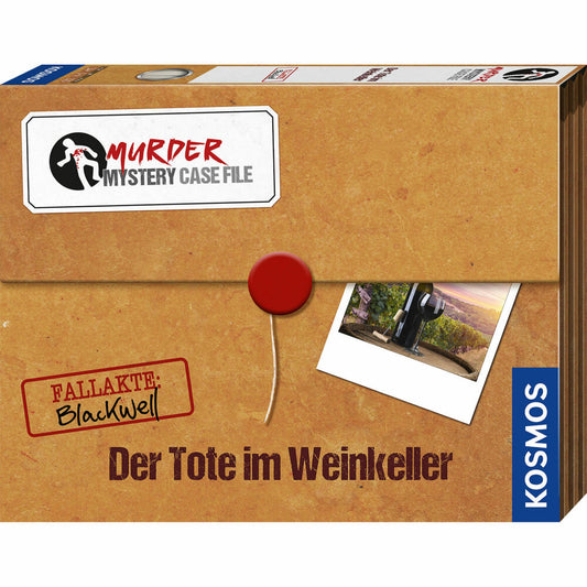 KOSMOS Murder Mystery Case File - The Dead Man in the Wine Cellar, Board Game, Crime Game, Crime Dinner, Crime, 682163