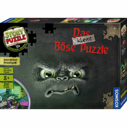 KOSMOS Story Puzzle The Little Evil Puzzle, Hidden Object, Puzzle Game, Riddle, Children's Game, 200 Pieces, from 8 Years, 680794