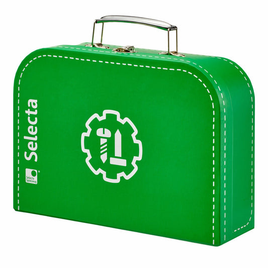 Selecta Toddler World Tool Case, Tool Case, Drill, Wooden Toy, Wooden Toy, 62074
