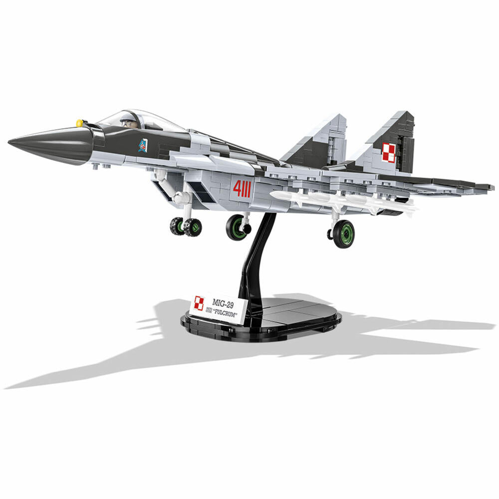 COBI Klemmbausteinset MiG-29 NATO Code FULCRUM, Armed Forces, Flugzeug, Kampfflugzeug, Klemmbausteine, 600 Teile, 5834