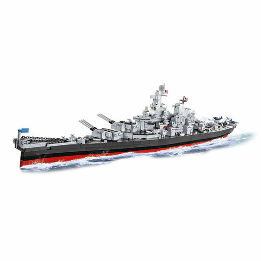 COBI Klemmbausteinset Battleship Missouri (BB-63), World War 2 Historical Collection, Schiff, Klemmbausteine, Kunststoff, 2655 Teile, 4837