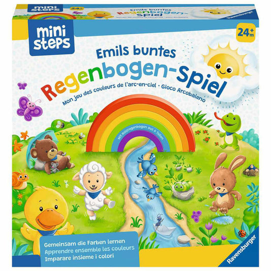 Ravensburger ministeps: Emils buntes Regenbogen-Spiel, Kinderspiel, Kinder Spiel, ab 2 Jahren, 04582