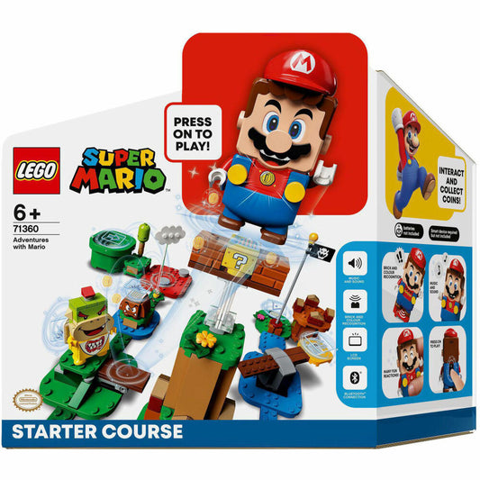 LEGO Super Mario Abenteuer mit Mario Starterset, 231-tlg., Bauset, Konstruktionsset, Bausteine, Spielzeug, ab 6 Jahre, 71360