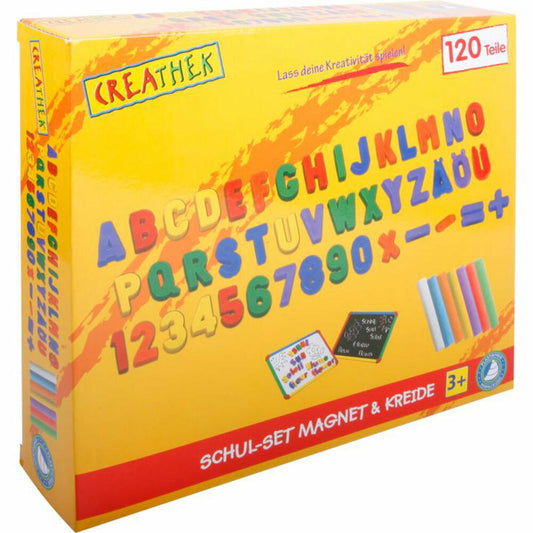 Creathek school set, 120 pcs., with magnets and chalk, for drawing board, blackboard, accessories, children, from 3 years, 65226626