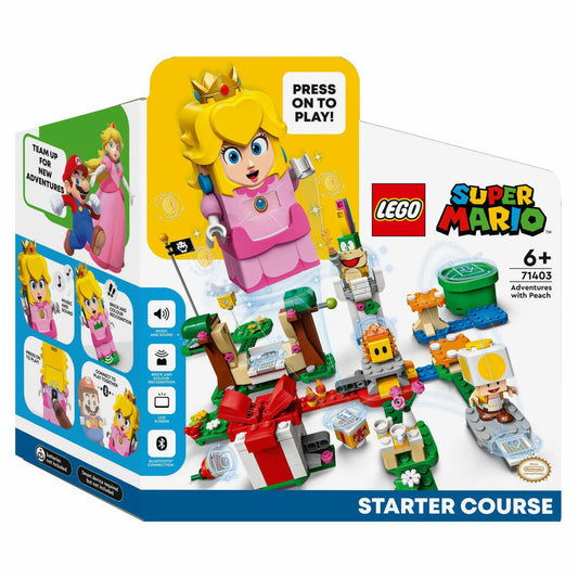 LEGO Super Mario Abenteuer mit Peach - Starterset, 354-tlg., Bauset, Konstruktionsset, Bausteine, Spielzeug, ab 6 Jahre, 71403