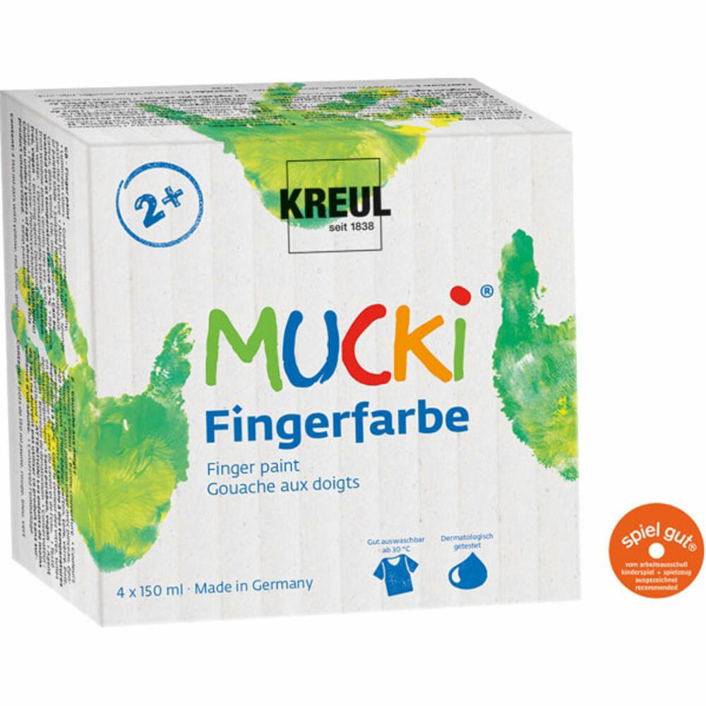 C. KREUL MUCKI finger paints set of 4