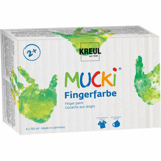 C. KREUL MUCKI finger paints set of 6 150 ml