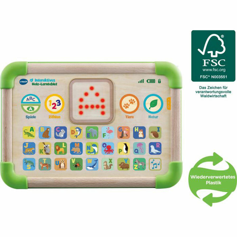 Vtech 80-613504 Interactive Wooden Learning Tablet