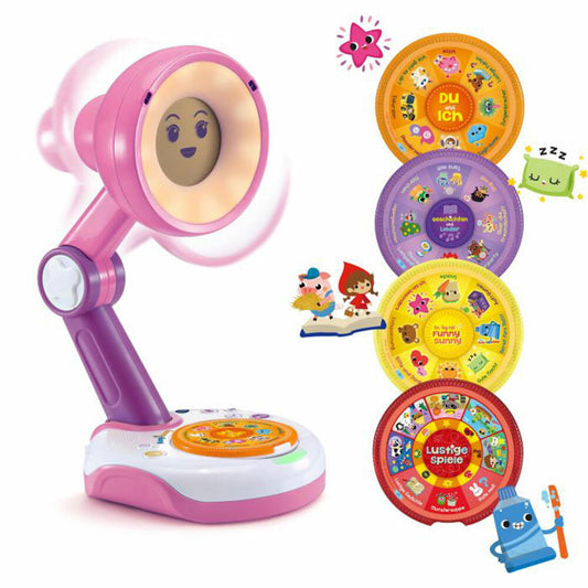 Vtech 80-546254 Funny Sunny, the interactive lamp friend pink