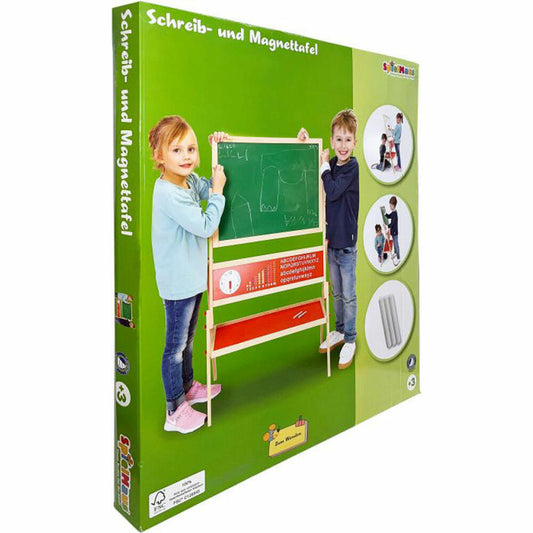 SpielMaus wooden writing and magnetic board, incl. chalk