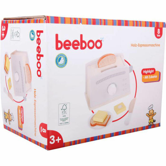 Beeboo Kitchen Wooden Toaster with Accessories, 7-piece