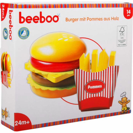 Beeboo Kitchen Burger with Fries, 14 pieces