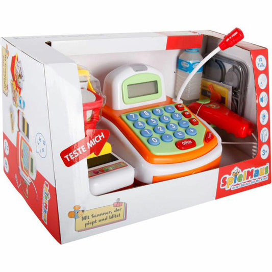 Spielmaus Küche Kasse mit Laufband und Zubehör