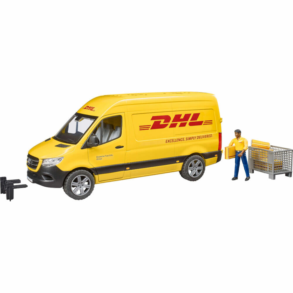 Bruder Mercedes Benz Sprinter DHL with driver, model vehicle, model vehicle, toy, 2671