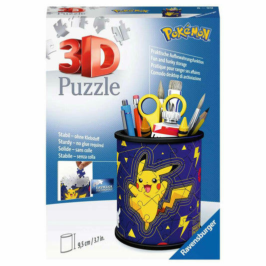 Ravensburger 3D Puzzle Utensilo - Pokémon, three-dimensional puzzle, 54 pieces, 11257