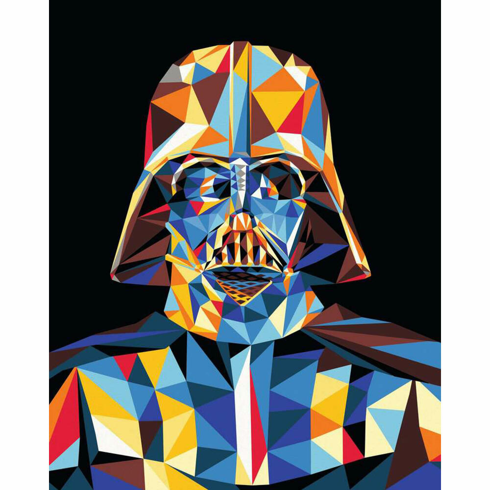 Ravensburger Malen nach Zahlen Star Wars - Darth Vader, Malvorlage mit Farben und Pinsel, 23731