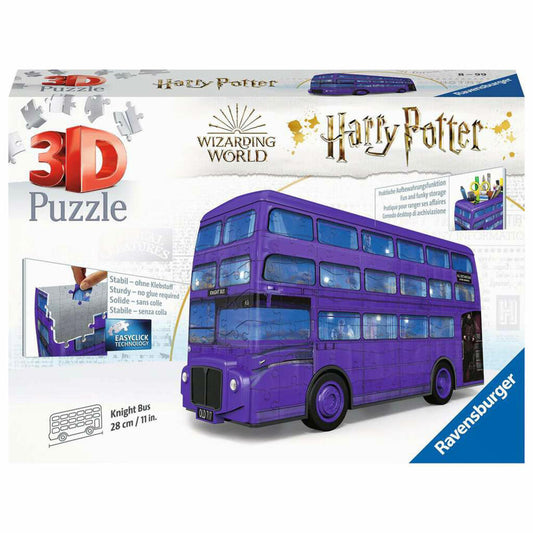 Ravensburger 3D Puzzle Harry Potter Knight Bus, three-dimensional puzzle, 216 pieces, 11158