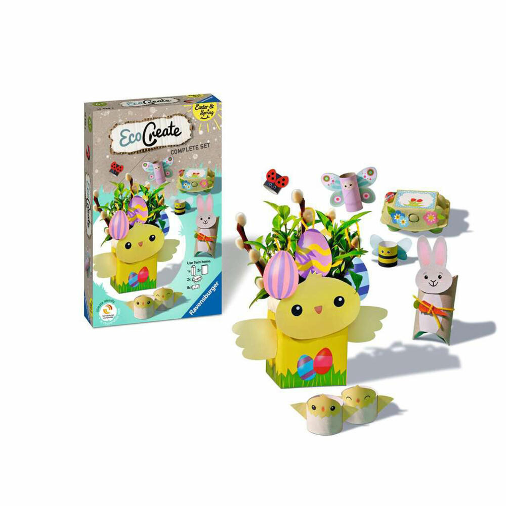 Ravensburger Bastelset Eco Create Mini Spring Time, Kreativset, 18439