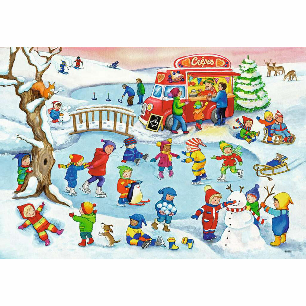 Ravensburger Kinderpuzzle Freizeit am See, Puzzle, 2x24 Teile, 05057