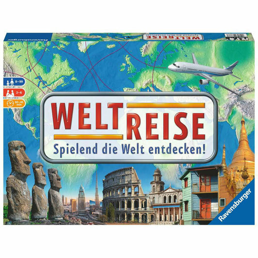 Ravensburger Spiel Weltreise, für Kinder ab 8 Jahren, 26888