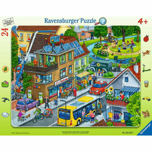 Ravensburger children's puzzle Our green city, puzzle, 24 pieces, 05245