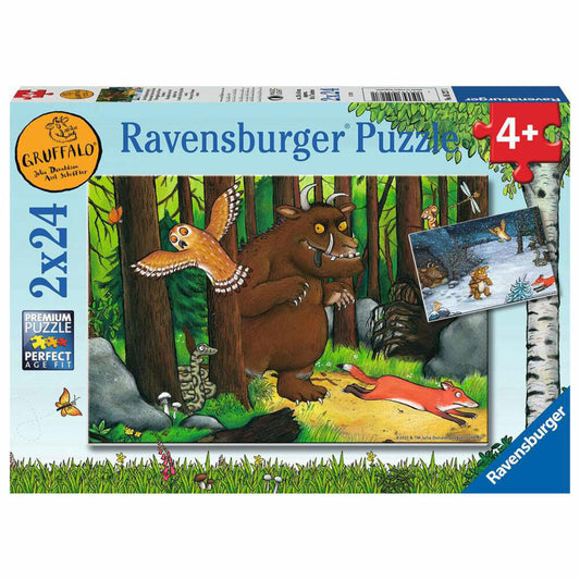 Ravensburger Kinderpuzzle Der Waldspaziergang, Puzzle, 2x24 Teile, 05227
